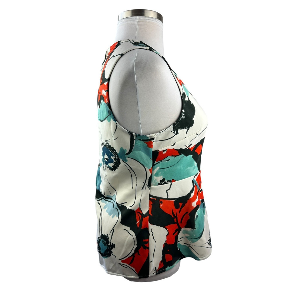 AKEMI + KIN x Anthropologie Pani Peplum Top Floral Sleeveless Scuba Women's XL - Picture 5 of 11